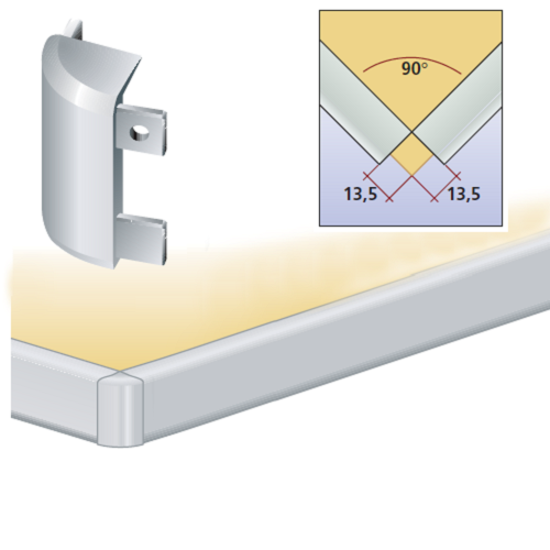 Кут зовн.  90° до один. проф. Н=41.8/42,7 кругл.