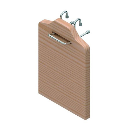 S д/релінга- Дошка розд., дерево/хром блиск.-розпр.