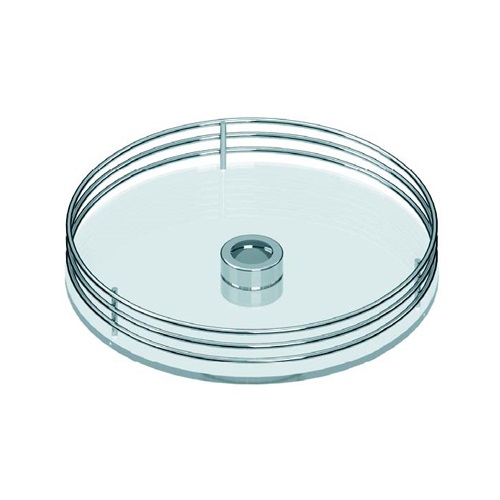 S Полиця D=360, централ., скло/хром блиск.-розпр.