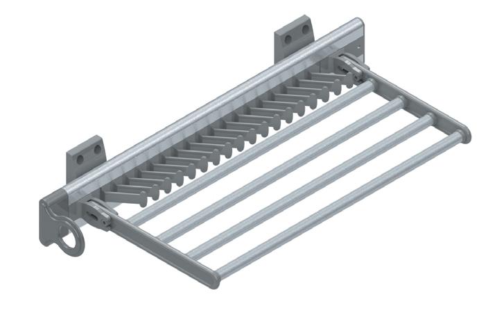 S Вішалка бічна д/брюк, краваток алюм.