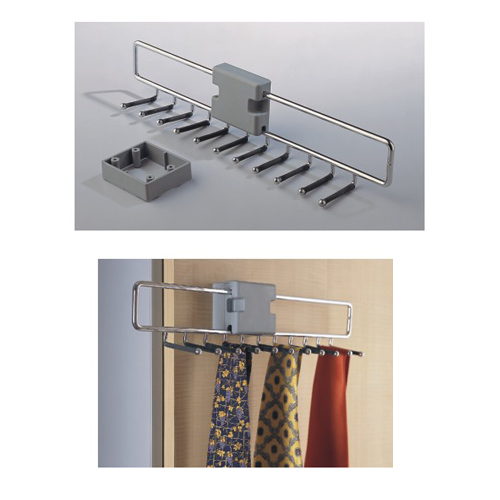 В Вішалка д/краваток бічна сірий/хром