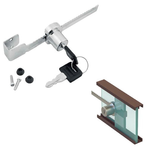 Замок д/скла- розсувні двері