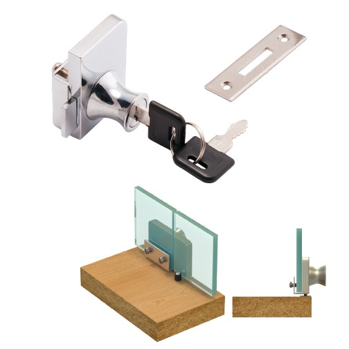 Замок д/скла- 2 двері