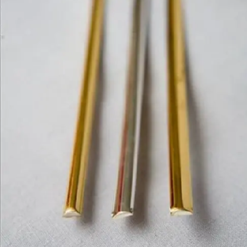 Молдинг плоский - золото 2 м