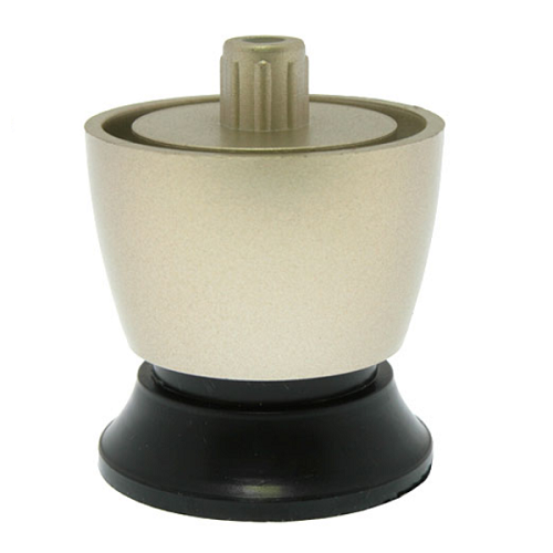 Ніжка регульов. фігурна PN 0136 H=45, нікель/чорний