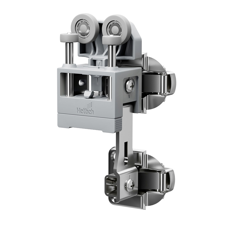 Ролик верхній WingLine L v2.0 правий, з пружиною, вага стулки до 25 кг, сірий (9338842) Hettich