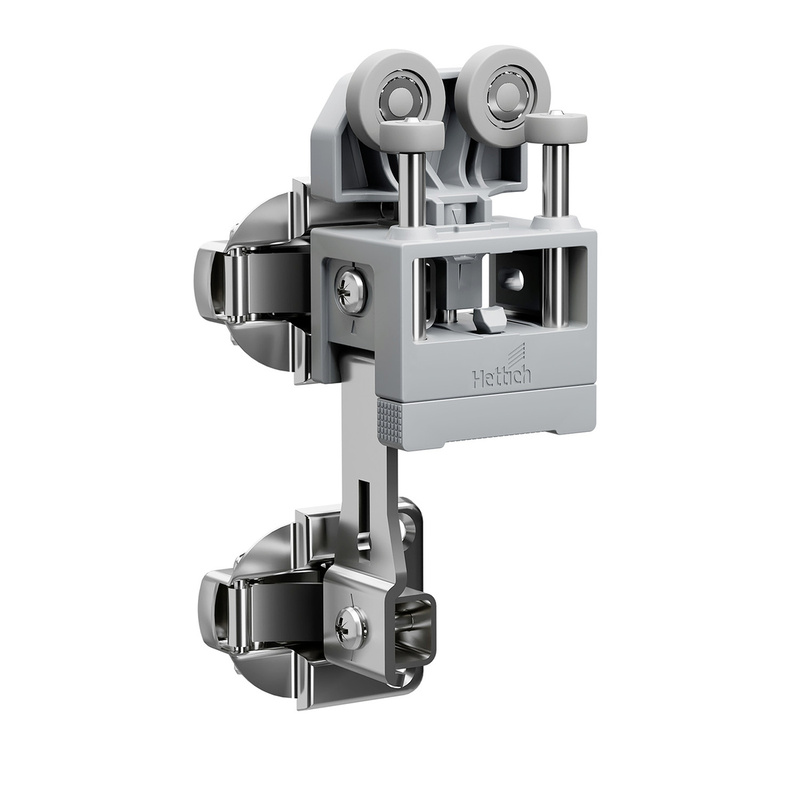 Ролик верхній WingLine L v2.0 лівий, з пружиною, вага стулки до 25 кг, сірий (9338564) Hettich