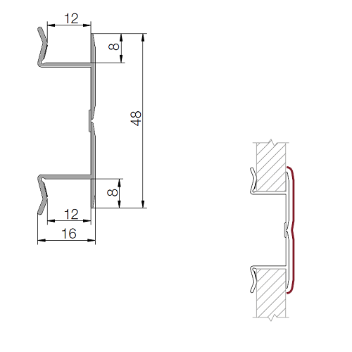 Кут регульований для цоколя ПВХ Scilm, H=120 мм, чорний матовий