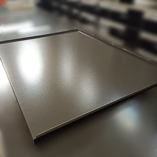 Піддон алюм. L= 1000 гладкий LUX, АНТРАЦИТ (Scilm) глибина 500