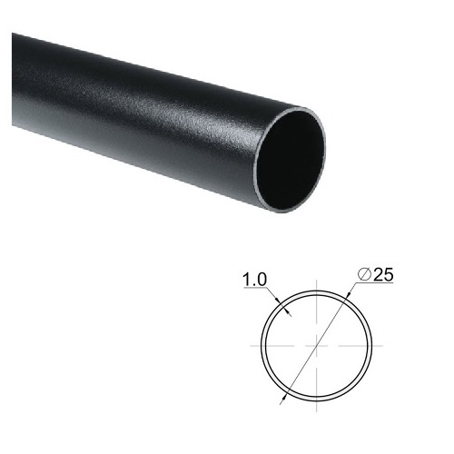 Труба D25, L=3000 /1мм чорная, GIFF